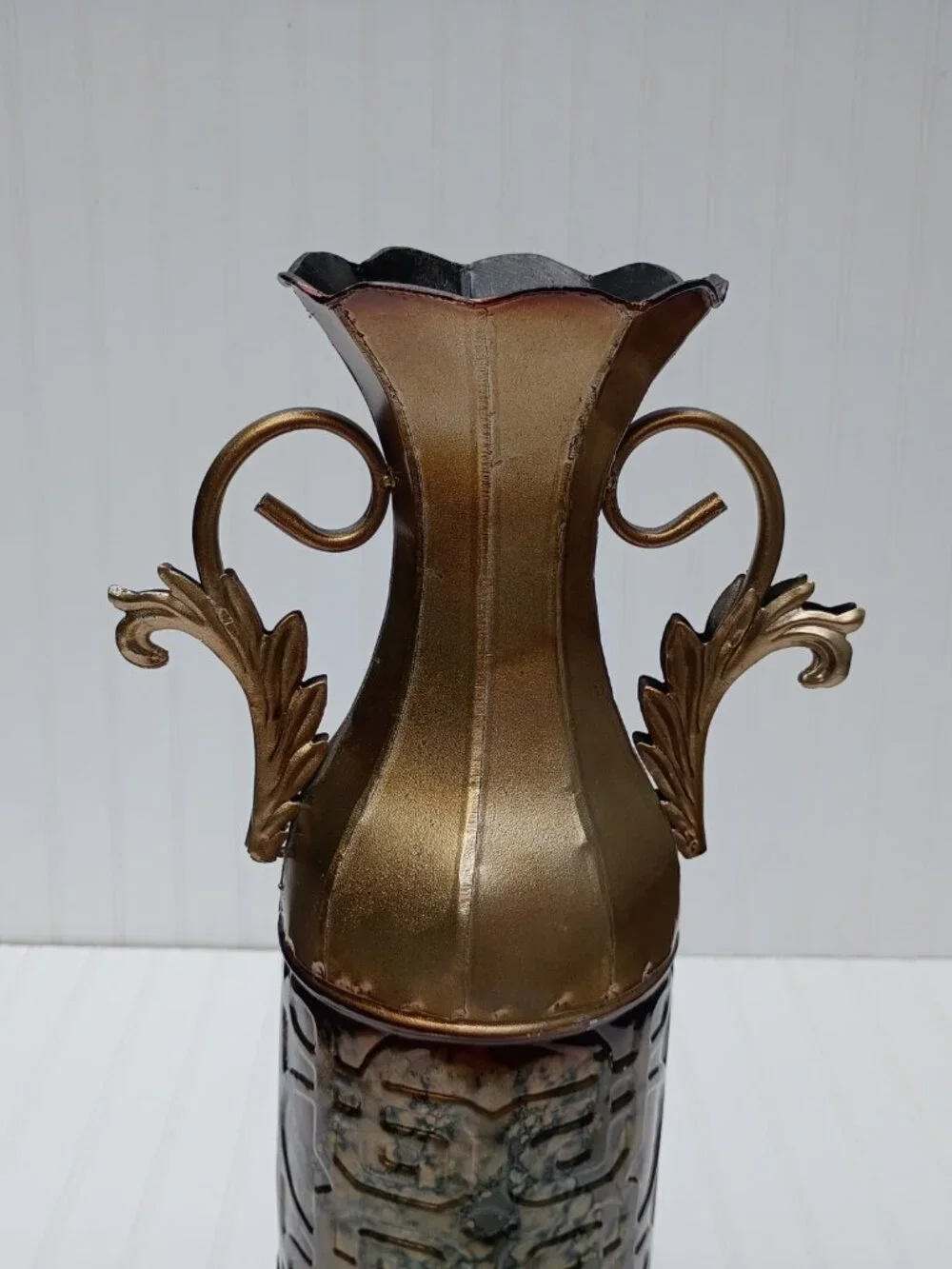 Tall Metal Floor Vase 23